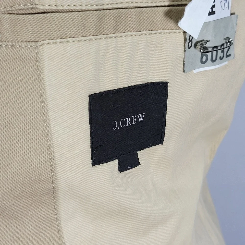 J.Crew Men's Sport Coat Blazer Two Button Beige Cotton Size Large‎